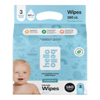 3 Pack x Hello Bello 99% Water Premium Baby 180pc