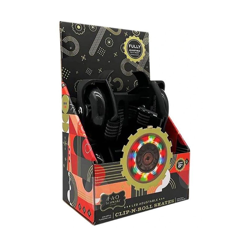 FAO Schwarz Clip-N-Roll Shoe Skates Black