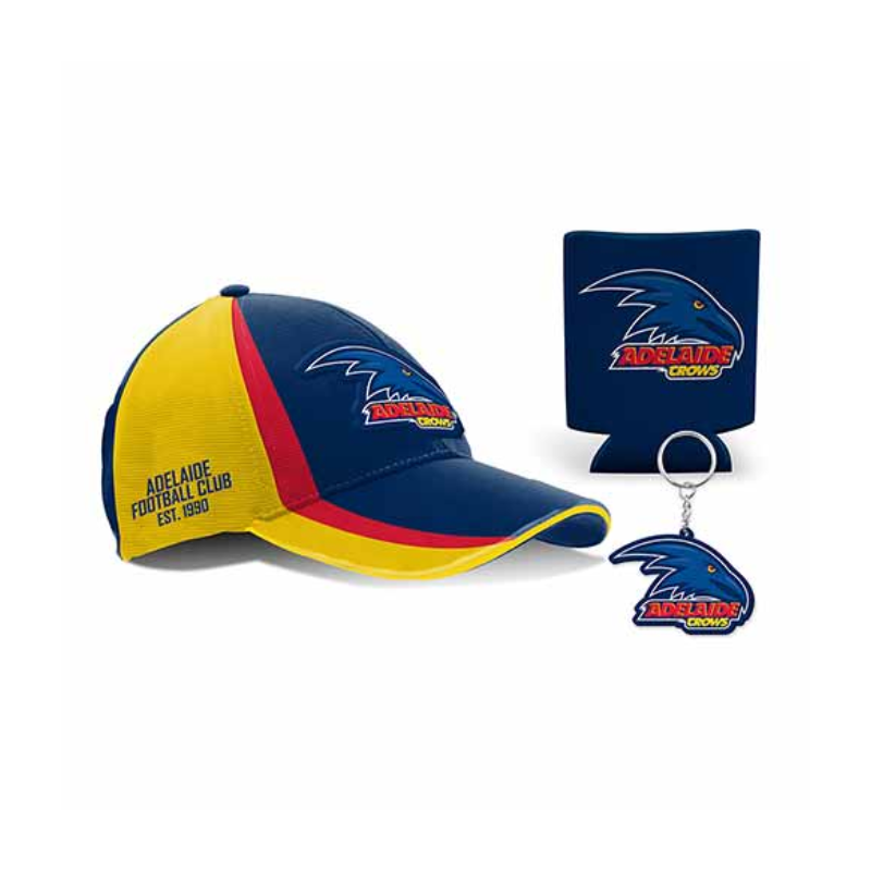Adelaide Crows Pack - Can Cooler, Cap & Keyring