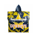 4 x NRL North Queensland Cowboys Full Print Poncho