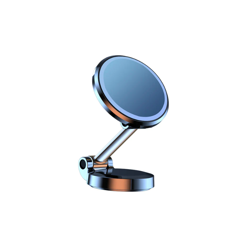Foldable Magnetic Metal Car Dash & Window Phone Mount - Black