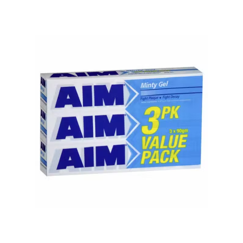 8 Pack x Aim Toothpaste Minty Gel Value 90g (3pc)