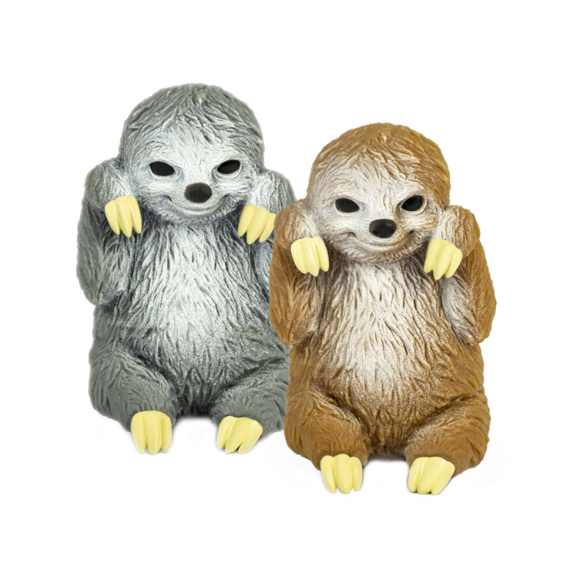 2 Pack x Fumfings Novelty Stretchy Sloth Beanies