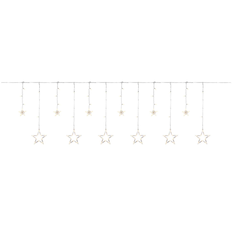 Nice & Nifty Christmas Battery Operated Star Curtain Light Multicoloured