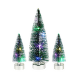 Nice & Nifty Christmas Tabletop Light Up Trees - 3 Pack