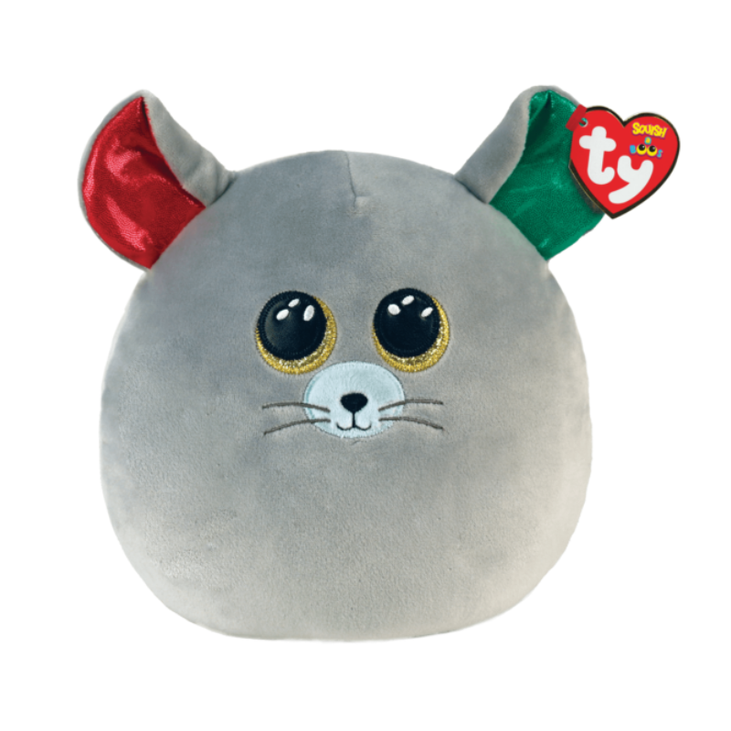 Ty Christmas Cookie Chipper Mouse 14" Squish-A-Boo