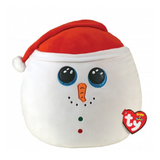Ty Christmas Flurry Snowman 14" Squish-A-Boo