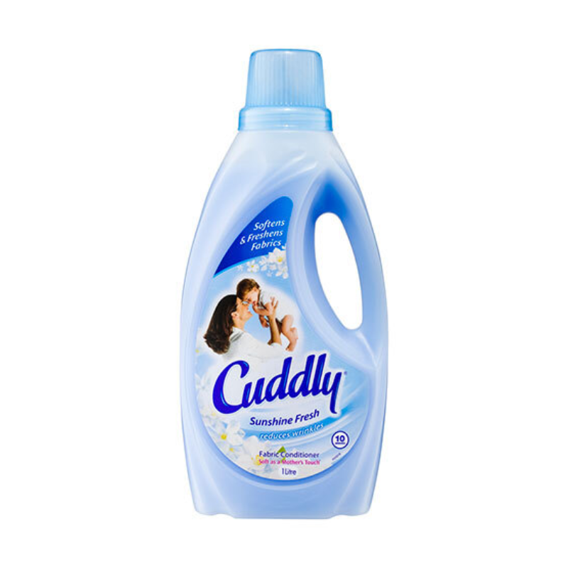 2 Pack x Cuddly Sunshine Fresh Fabric Softener Long Lasting Fragrance 1L