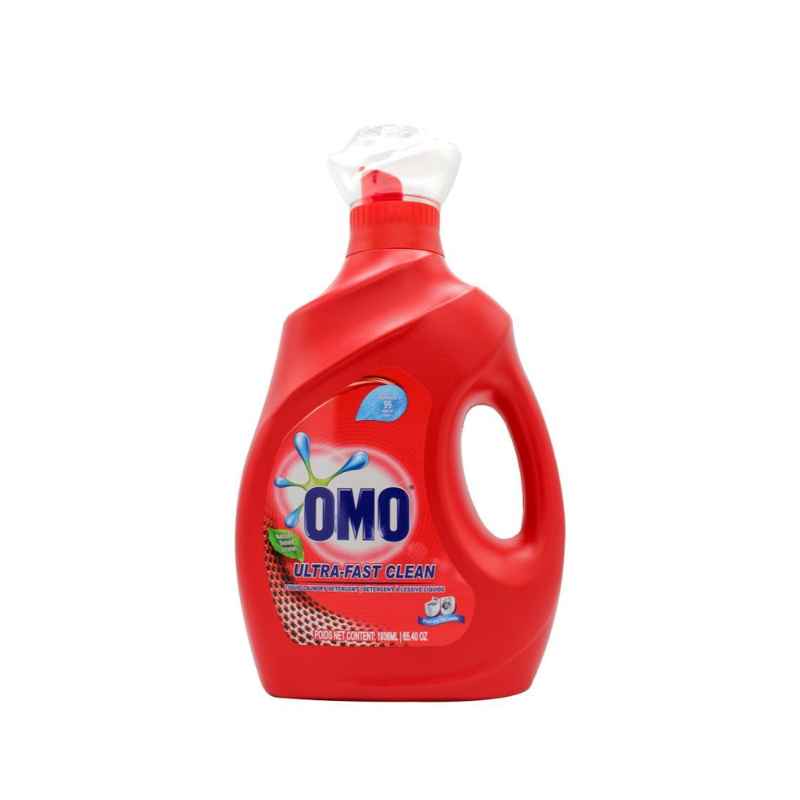 2 Pack x Omo Laundry Liquid Detergent Ultra Fast Clean - 1.936L