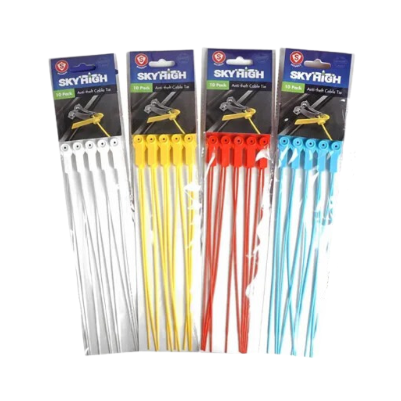 2 Pack x Anti-Theft Cable Tie 10pc Assorted