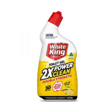 6 x White King Toilet Gel 2X Power Clean - 475ml