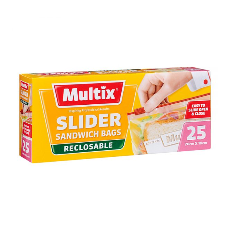 2 Pack x Multix Slider Sandwich Bags - 25pc