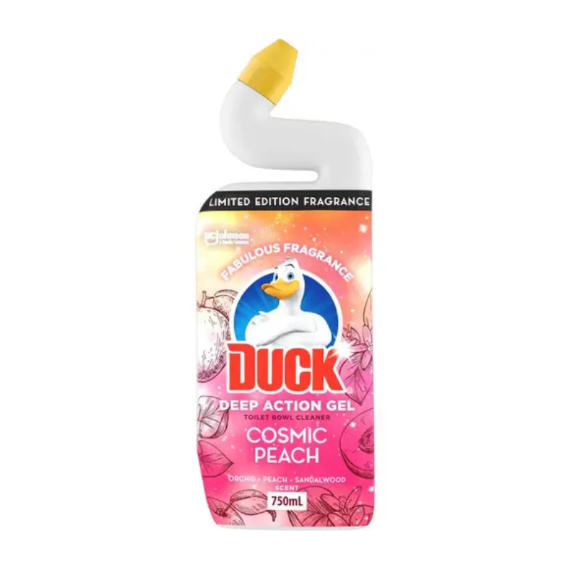 2 Pack x Duck Deep Action Gel Toilet Cleaner Cosmic Peach - 750ml