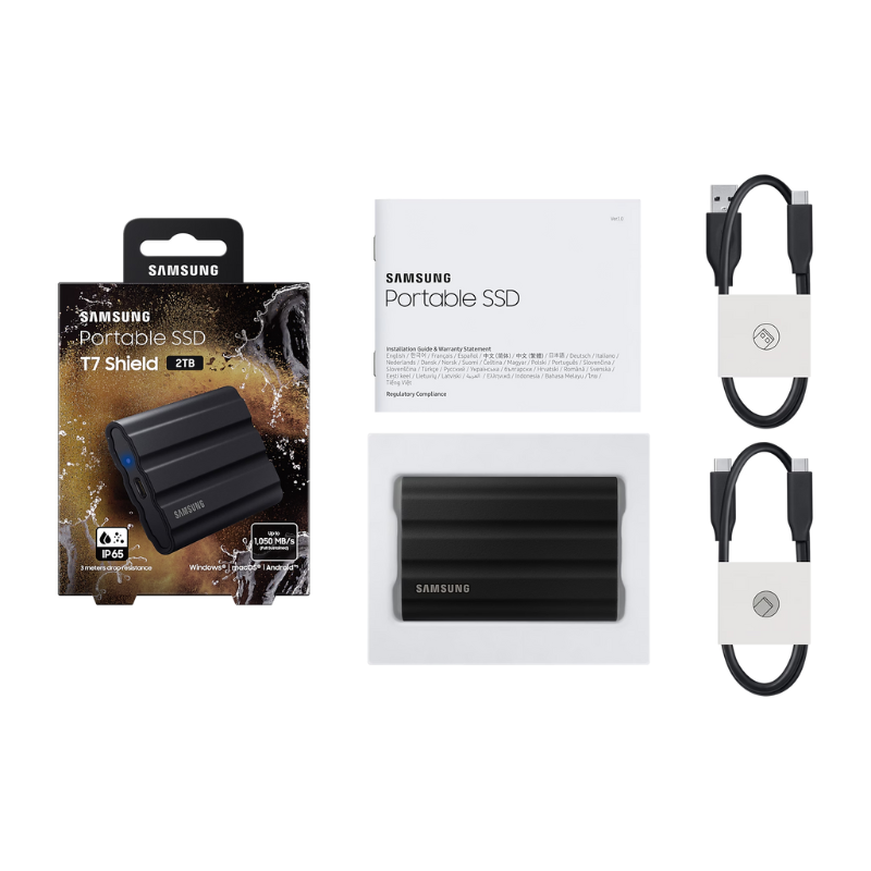 Samsung Portable SSD T7 Shield 2TB - Black