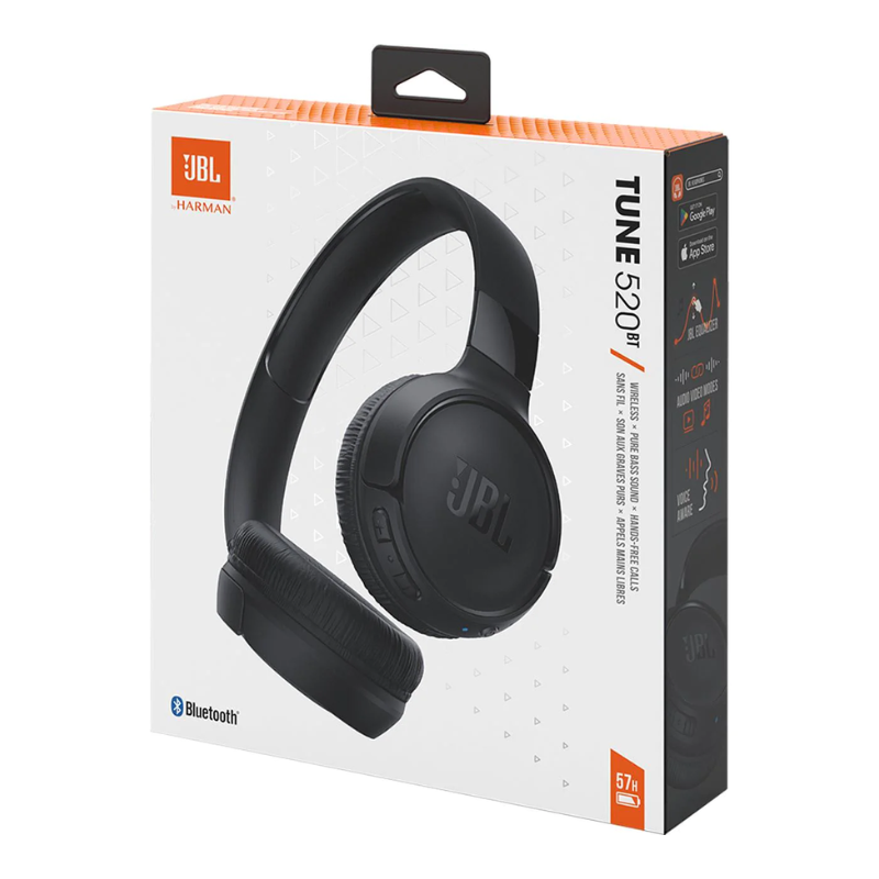 JBL Tune 510BT Wireless On-Ear Headphones - Black