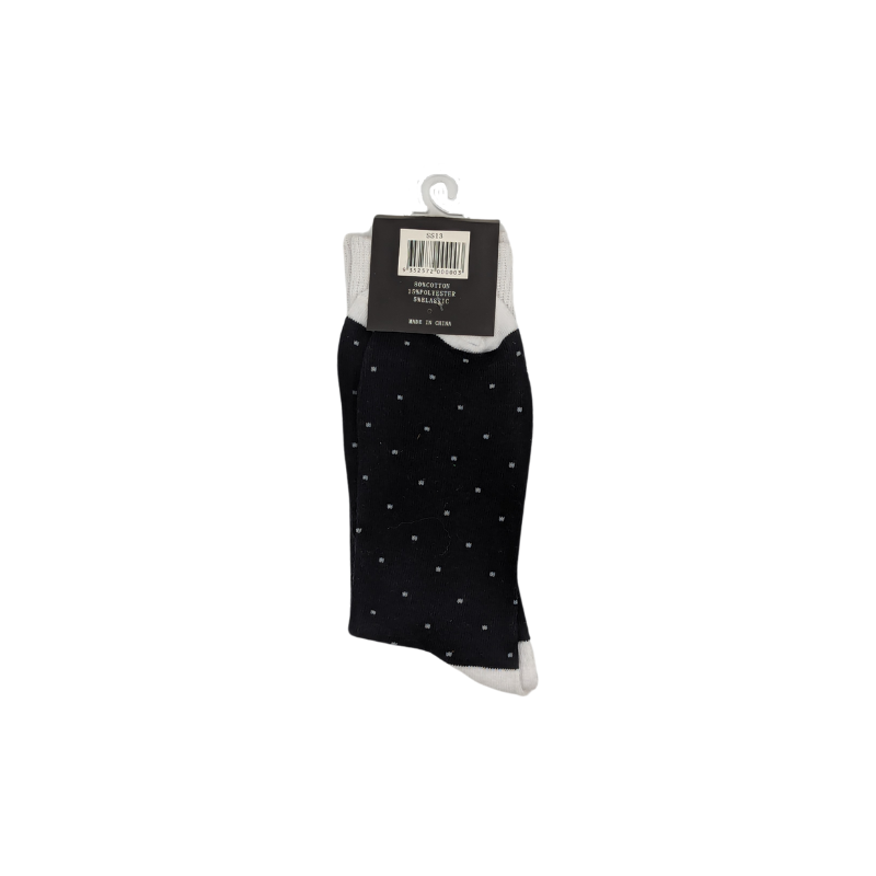 Sock Standard - Black & White Small Polka Dots