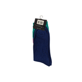 Sock Standard - Blue With Multicoloured Diamonds