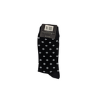 Sock Standard - Black With Large Polka Dots