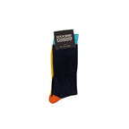 Sock Standard - Navy With Yellow Stripe