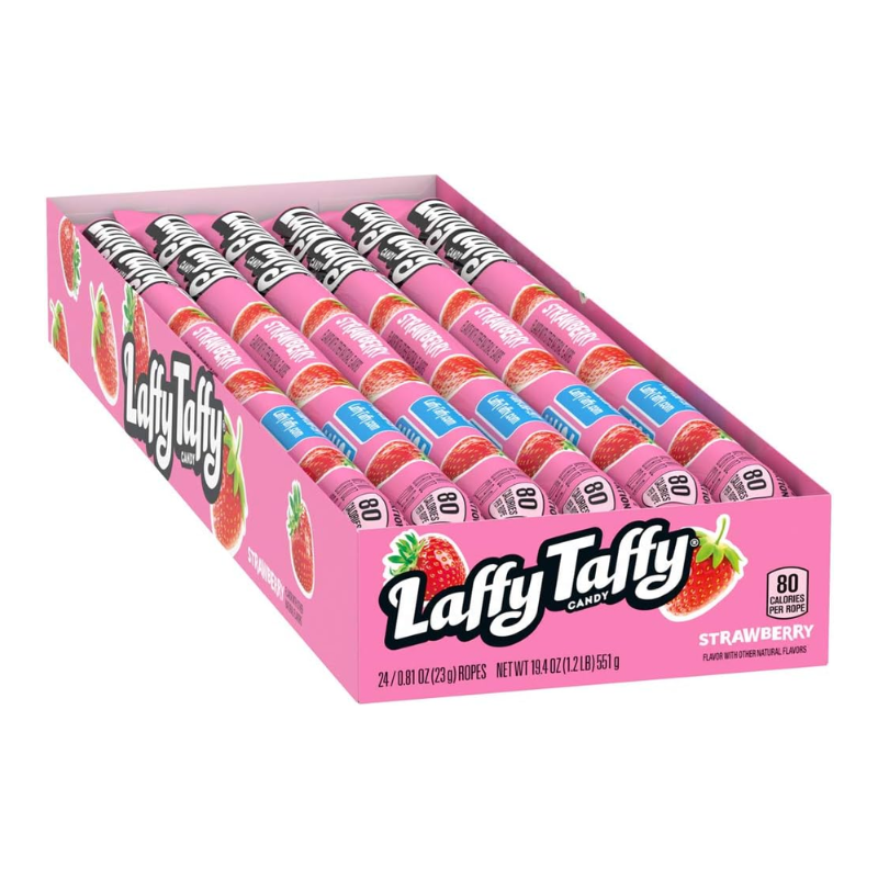 24 Pack x Laffy Taffy Rope Strawberry 23g