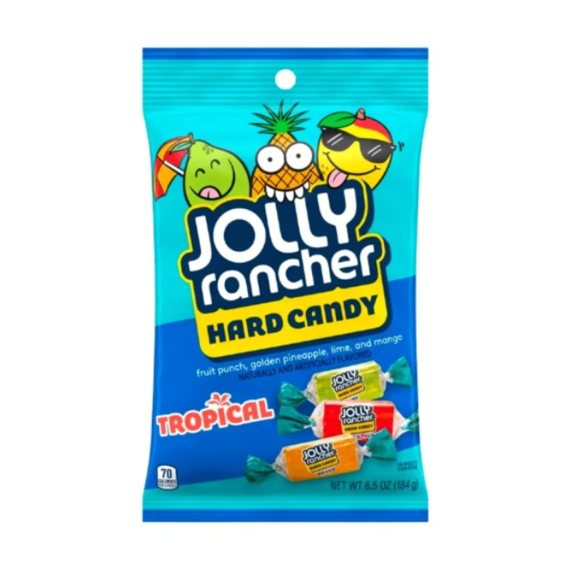 12 Pack x Jolly Rancher Hard Candy Tropical - 184g