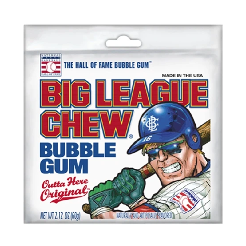 12 Pack x Big League Chew Bubble Gum Original 60g
