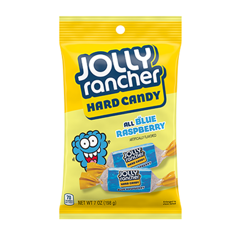 12 Pack x Jolly Rancher Hard Candy Blue Raspberry - 198g