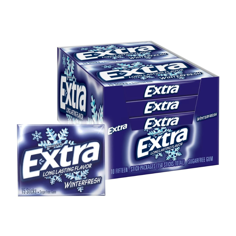10 Pack x Wrigley's Extra Winterfresh Gum 14.5g