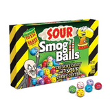 12 x Toxic Waste Sour Smog Balls Candy Theatre Box - 99g