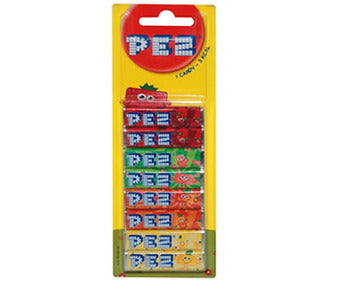 12 Pack x Pez Refills Fruit Mix 8 Pack 68g