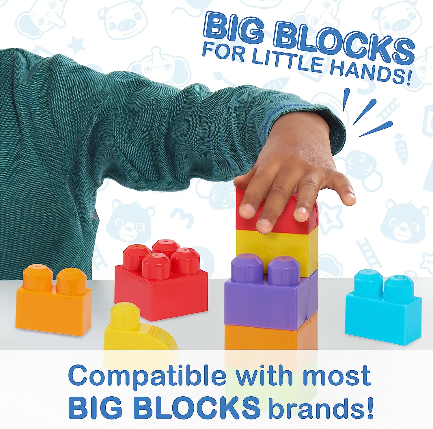 CoComelon Building Block Stacking Train - 40 Piece