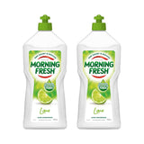 2 x Morning Fresh Dishwashing Liquid Lime Fresh 900mL