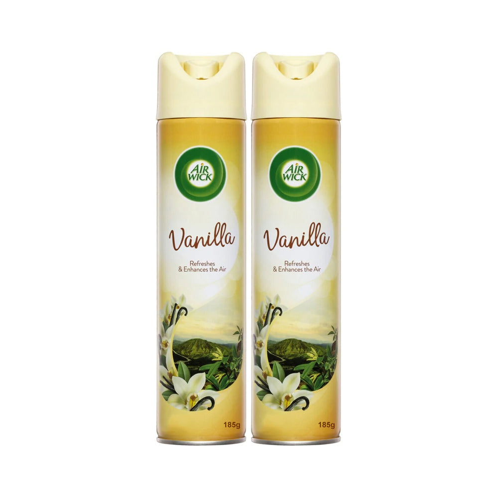 2 Pack x Air Wick Manual Spray Air Freshener Vanilla 185g