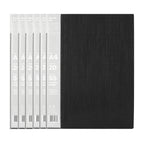 6 Pack x ColourHide A4 My Wingman Display Book Black 20 Pockets