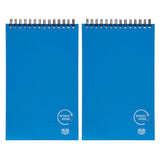 2 x Spirax Kode P956 Blue Reporter Notebook 200 Page