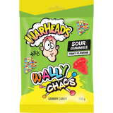 12 Pack x Warheads Wally Chaos Sour Gummies 150g