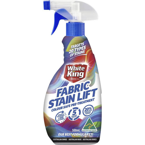 6 x White King Fabric Stain Lift 500mL