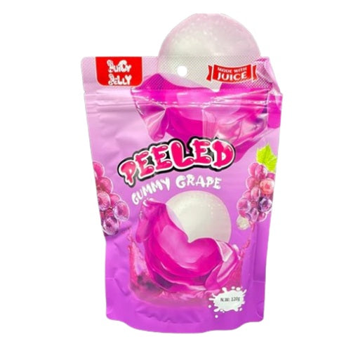12 Pack x Juicy Jelly Peeled Gummy Grape Hangsell 120g