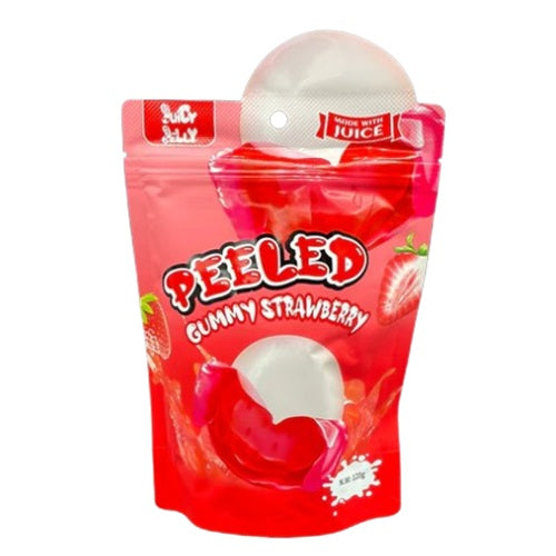 12 Pack x Juicy Jelly Peeled Gummy Strawberry Hangsell 120g