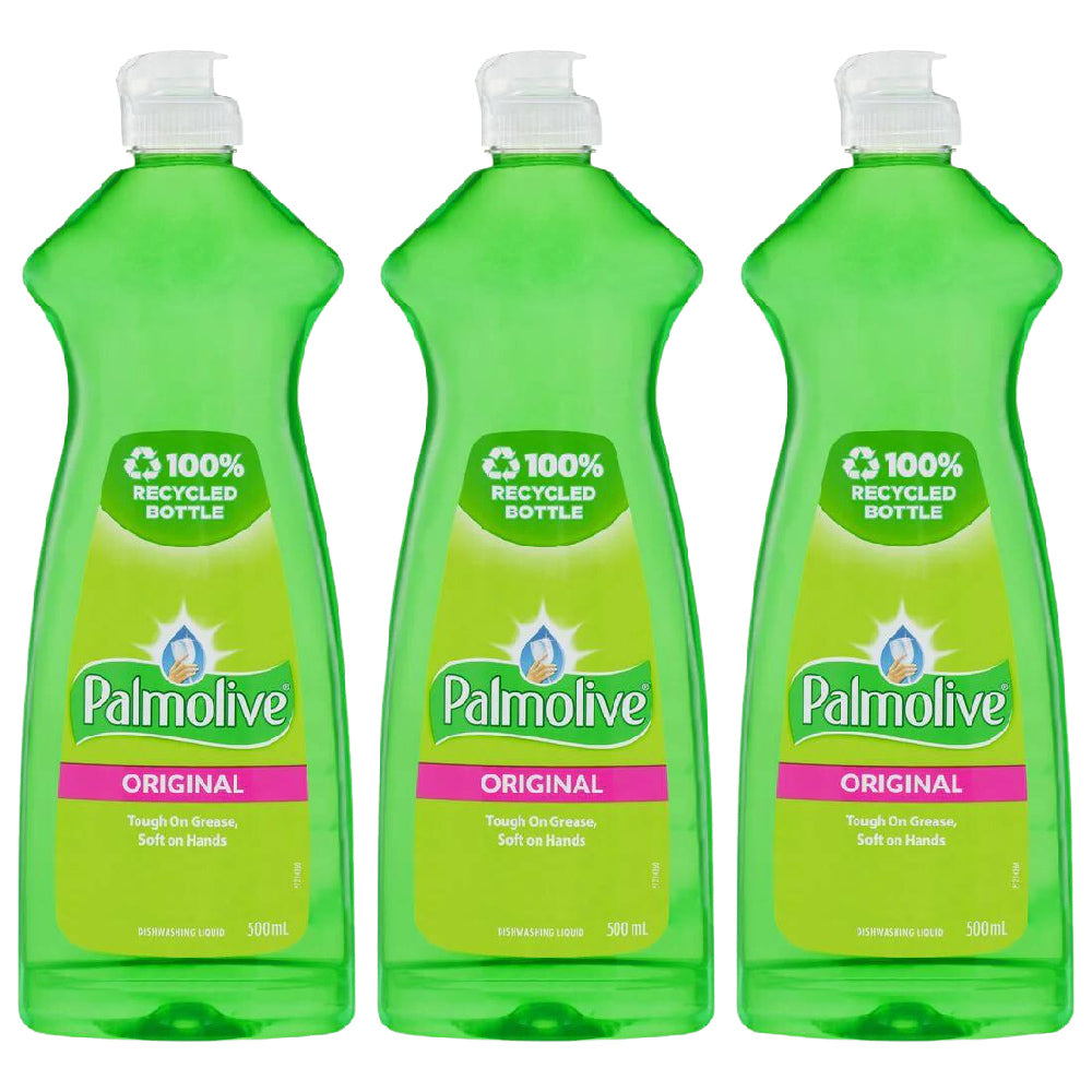3 Pack x Palmolive Original Dishwashing Liquid 500mL