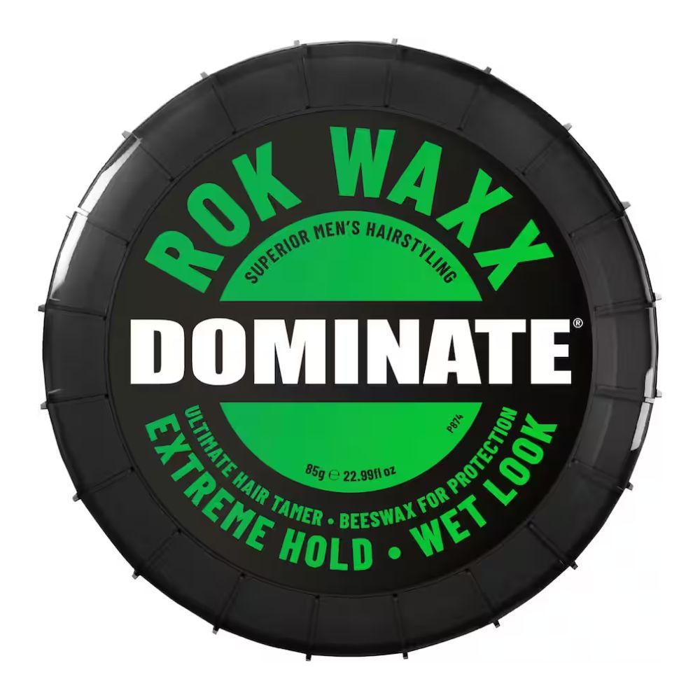 3 Pack x Dominate Rok Waxx Extreme Hold Hair Wax Wet Look - 85g