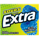 USA Limited Edition - Wrigley's Extra Sour Blue Raspberry Gum - 15 Stick