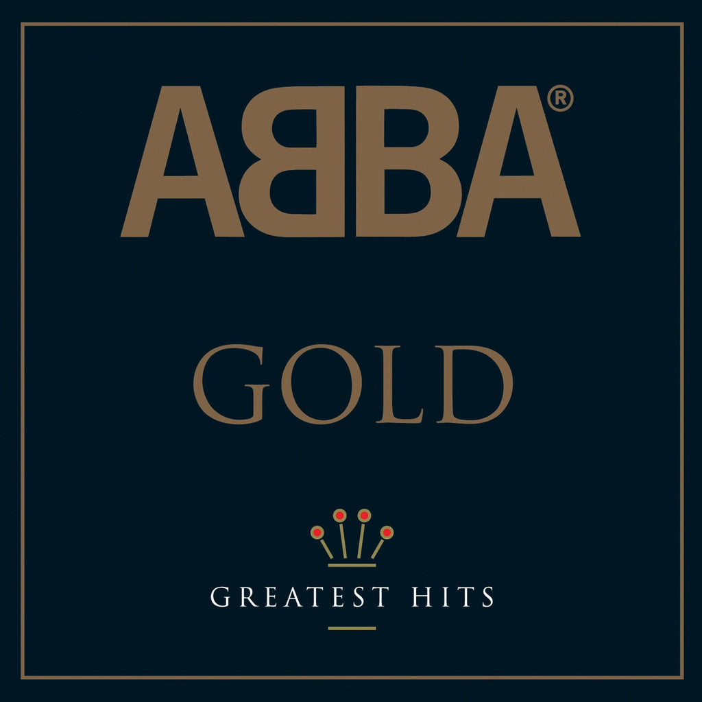 Crosley Record Storage Crate &  ABBA Gold - Double Vinyl Album Bundle