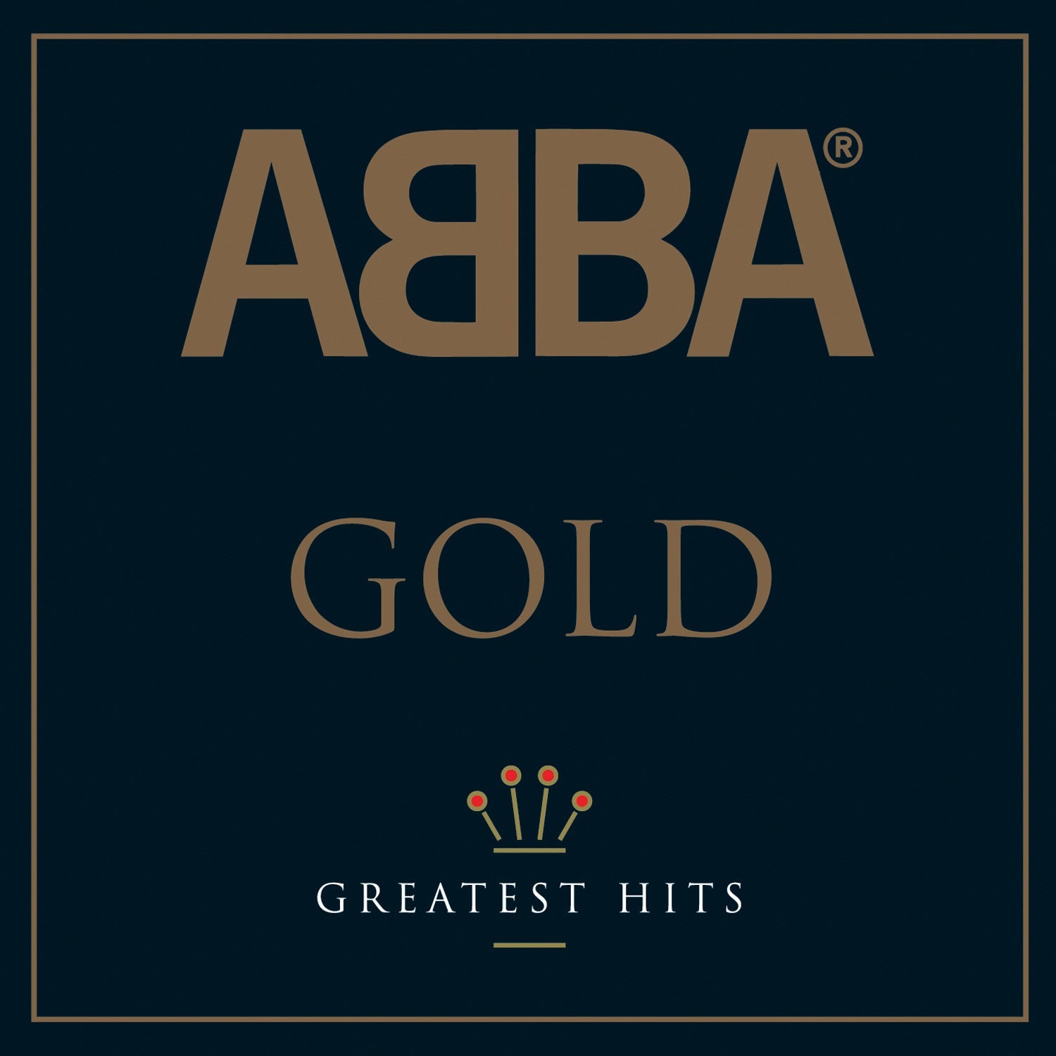 Crosley Record Storage Crate &  ABBA Gold - Double Vinyl Album Bundle