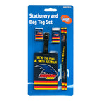 4 Pack x AFL Adelaide Crows Stationery & Bag Tag Set