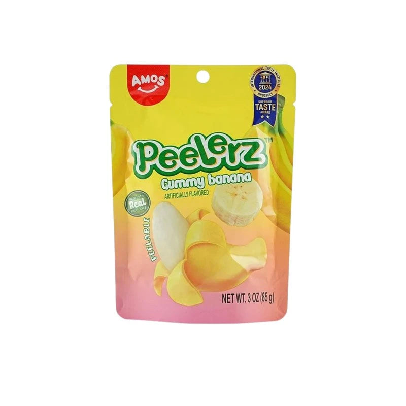 14 Pack x Amos Peelerz Gummy Banana Candy 150g