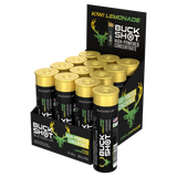 12 Pack x Bucked Up Buck Shots – Kiwi Lemonade 60ml Energy Shot