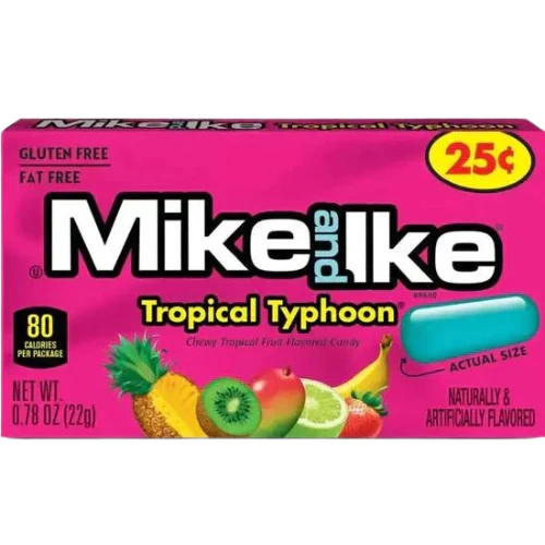 24 x Mike & Ike Mini Box Tropical Typhoon 22g
