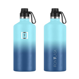 Iron Flask Narrow Mouth Bottle With Spout Lid - 64oz / 1900ml