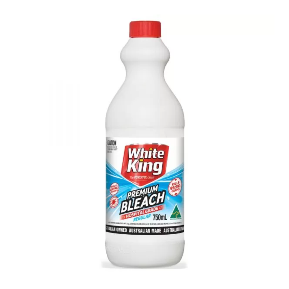 3 Pack x White King Premium Bleach Regular - 750ml